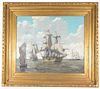 19th C. European School Nautical Painting