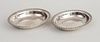 PAIR OF TIFFANY & CO. SILVER OVAL OPEN VEGETABLE DISHES