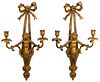 Louis XVI Style Gilt Metal Sconces