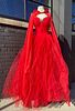 1959 Vintage Red Ballgown
