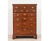 PENNSYLVANIA  CHIPPENDALE 3/4 TALL CHEST