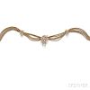 14kt Gold and Diamond Necklace, Grosse
