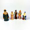 5pc Vintage Russian Holiday Ornament Collectibles