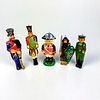 5pc Vintage Russian Toy Soldier Holiday Ornaments
