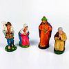 4pc Vintage German Paper Mache Nativity Figures