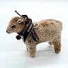 Vintage Hermes Paris Stuffed Lamb Toy With Bell
