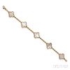 18kt Gold and Mother-of-pearl "Alhambra" Bracelet, Van Cleef & Arpels