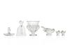 Set of 6 Lalique Assorted Crystal Pieces