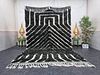 Special Customized Soft Handwoven Engraved Black Rug