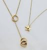 (2) Tiffany & Co. 18K gold necklaces