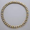 Italian 18K white and yellow gold necklace