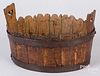 Scandinavian oak iron banded tub, 19th c.
