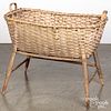 Painted field basket, 19th c.