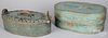 Two Scandinavian painted bentwood boxes, 19th c.