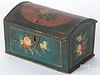 Continental painted dome lid trinket box