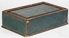 Scandinavian painted slide lid box, dated 1848