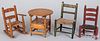 Miniature chair table and chairs