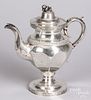 Coin silver coffee pot by Lows, Ball & Co.