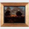 Attributed to ThÃ©odore Rousseau (1812-1867): Crepuscule
