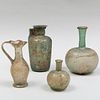 Group of Four Roman Glass Vessels
