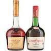 Courvoisier. Luxe y Napoleón. Cognac. France. Piezas: 2.