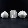 Lot of Three (3) Alka Malta Studio Art Ceramic Lusterware Vases.