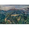 GUILLERMO GÓMEZ MAYORGA, El pico de Orizaba, ca. 1958, Firmado, Óleo sobre cartón, 24.5 x 37 cm, Con constancia
