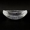 Lalique France "Nancy" Frosted Crystal Candy Dish/Ash Tray.