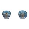 Roberto Coin Diamond Blue Enamel Gold Earrings