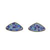 14k Gold Opal Mosaic Earrings
