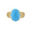 Iliana 18k Gold Diamond Turquoise Ring