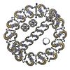 Mitchell Peck Silver Gold Iolite Necklace Bracelet Earrings Brooch Suite
