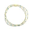 David Yurman 18k Gold Turquoise Cable Necklace
