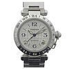 Cartier Pasha GMT Stainless Steel Automatic Watch W31078M7