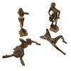 (4) Austrian erotic bronze models