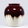 Chinese Oxblood Crackle Glaze Vase
