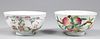 Two Chinese Enameled Porcelain Bowls