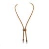 Vintage 18k Gold Gas Tube Necklace with Diamonds