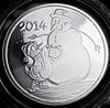 2014 Christmas 1 ozt .999 Silver
