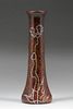 Heintz Sterling on Bronze #9718 Floral Overlay Vase c1915