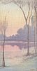 Rookwood Pottery Charles J. McLaughlin Scenic Winter Sunset Plaque 1915