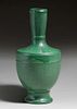 Large Radford Radura - Clarksburg, West Virginia Egyptian Revival Matte Green Vase c1905