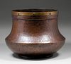 Large Stickley Brothers Hammered Copper #165Â  Jardiniere c1910