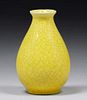 Robertson Hollywood Yellow Crackleware Vase c1930