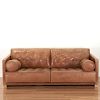 Nice Italian Flexform distressed leather sofa
