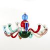 Gio Ponti for Venini Artlight glass chandelier