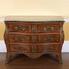 Louis XV bronze mounted parquetry commode
