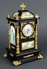 19th C. Large Austrian Viennese Enamel Clock