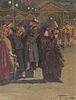 Indistinctly Signed 1906 Impressionist Oil on