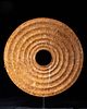 Bi Disc with Concentric Circles, Shang Period  (1600-1100 BCE)